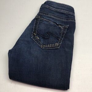 VINTAGE SILVER SUKI SLIM BOOT JEANS 27x35 ⭐️